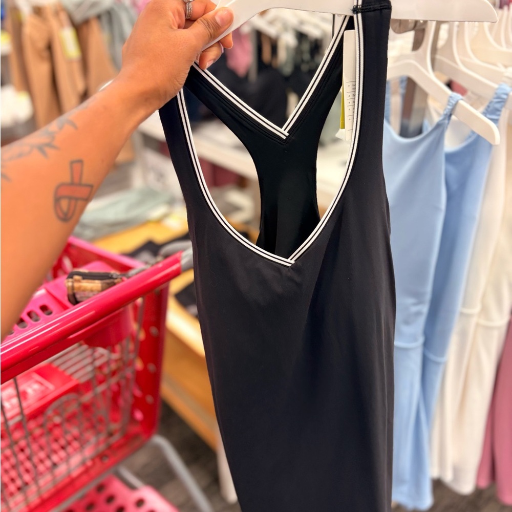 Target Black and White Sleeveless V-neck Sheath Mini Dress